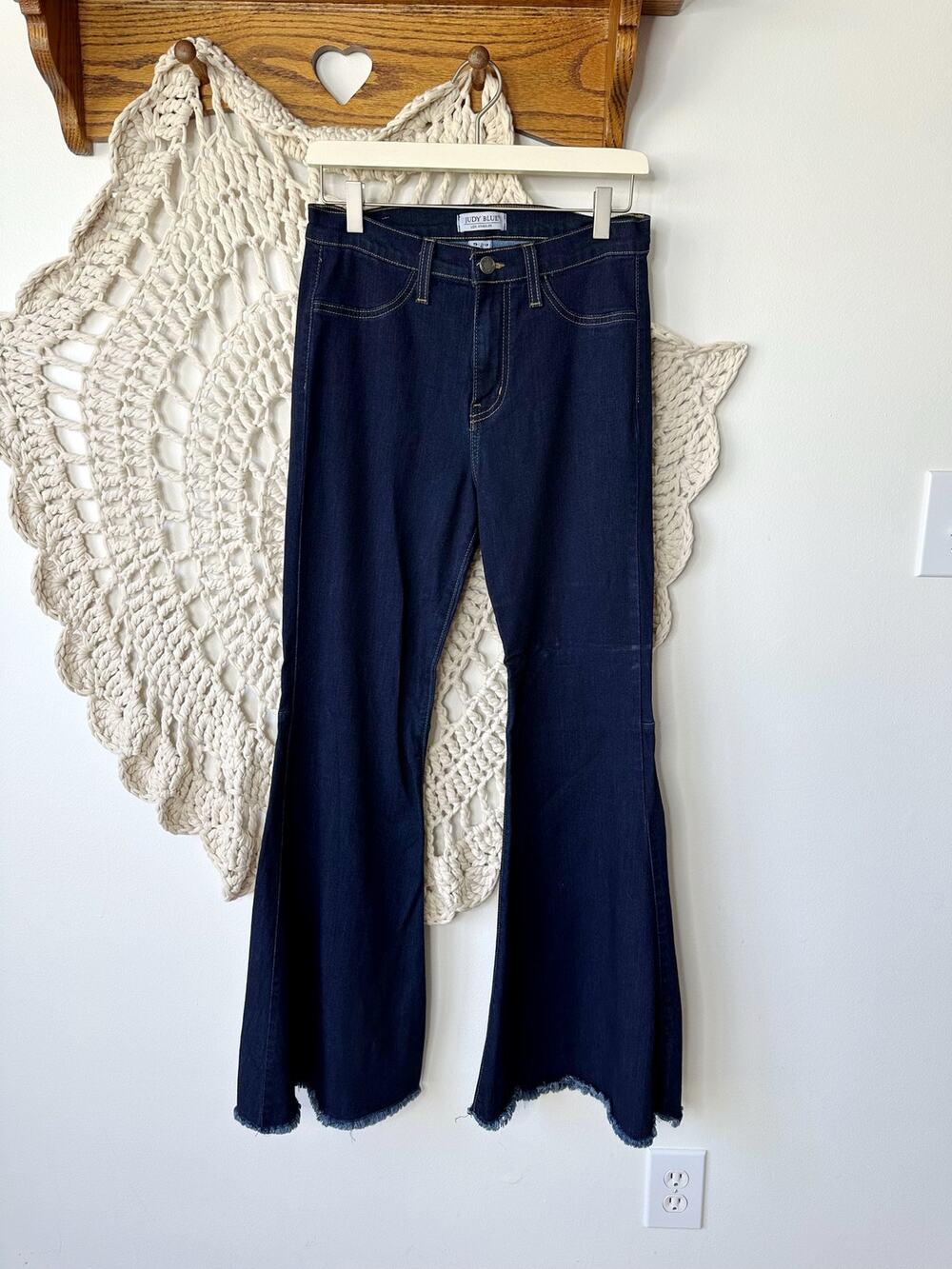 Judy Blue Dark Wash Flare Jeans High Rise Size 9/29